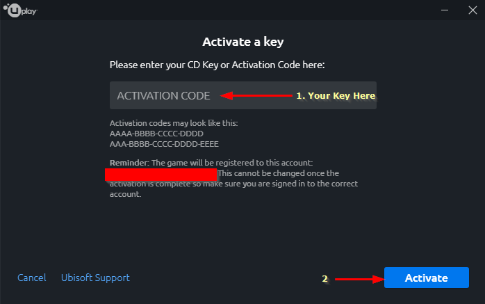 uplay activation code epic games store